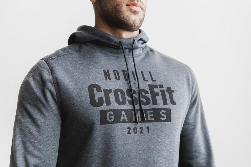 Men's Nobull Crossfit Games Hoodie Dark / Grey | SG O2516K